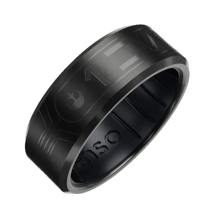 I know Star Wars™ Metal Hybrid Ring - Black Zirconium