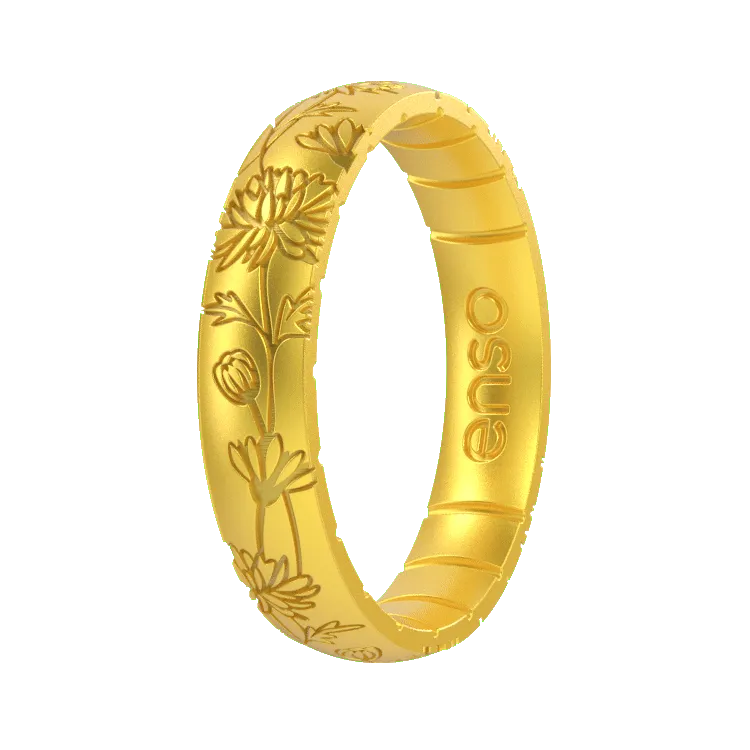 November Birth Flower Ring