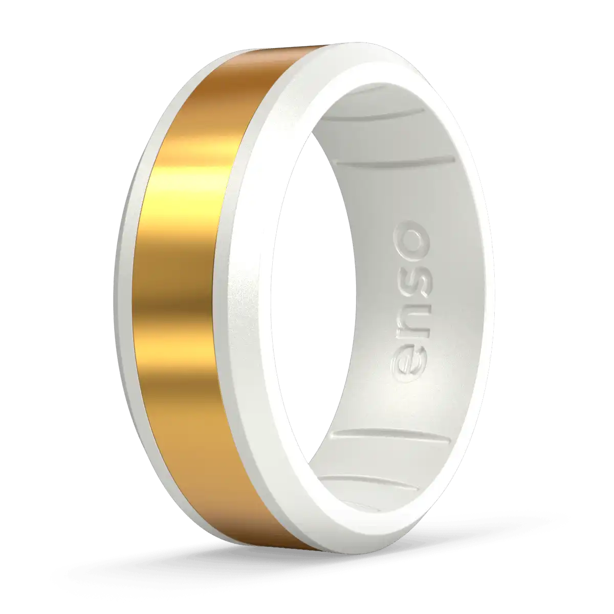 Axis Hybrid Ring - Pearl & 18K Gold Plated Titanium