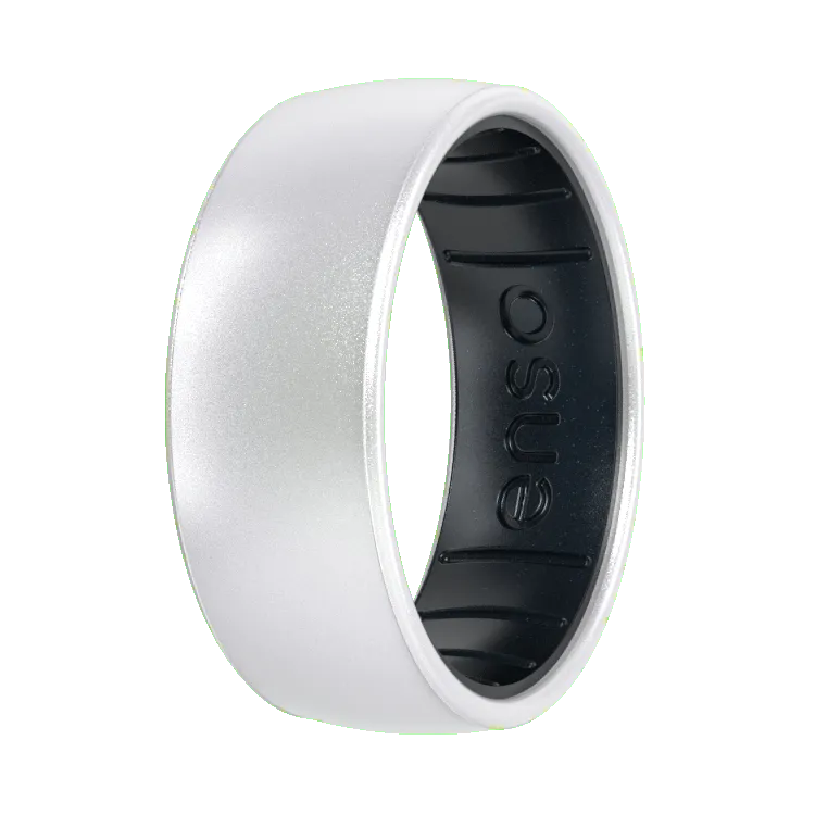 Metallic Dualtone Ring - Pearl & Black Pearl