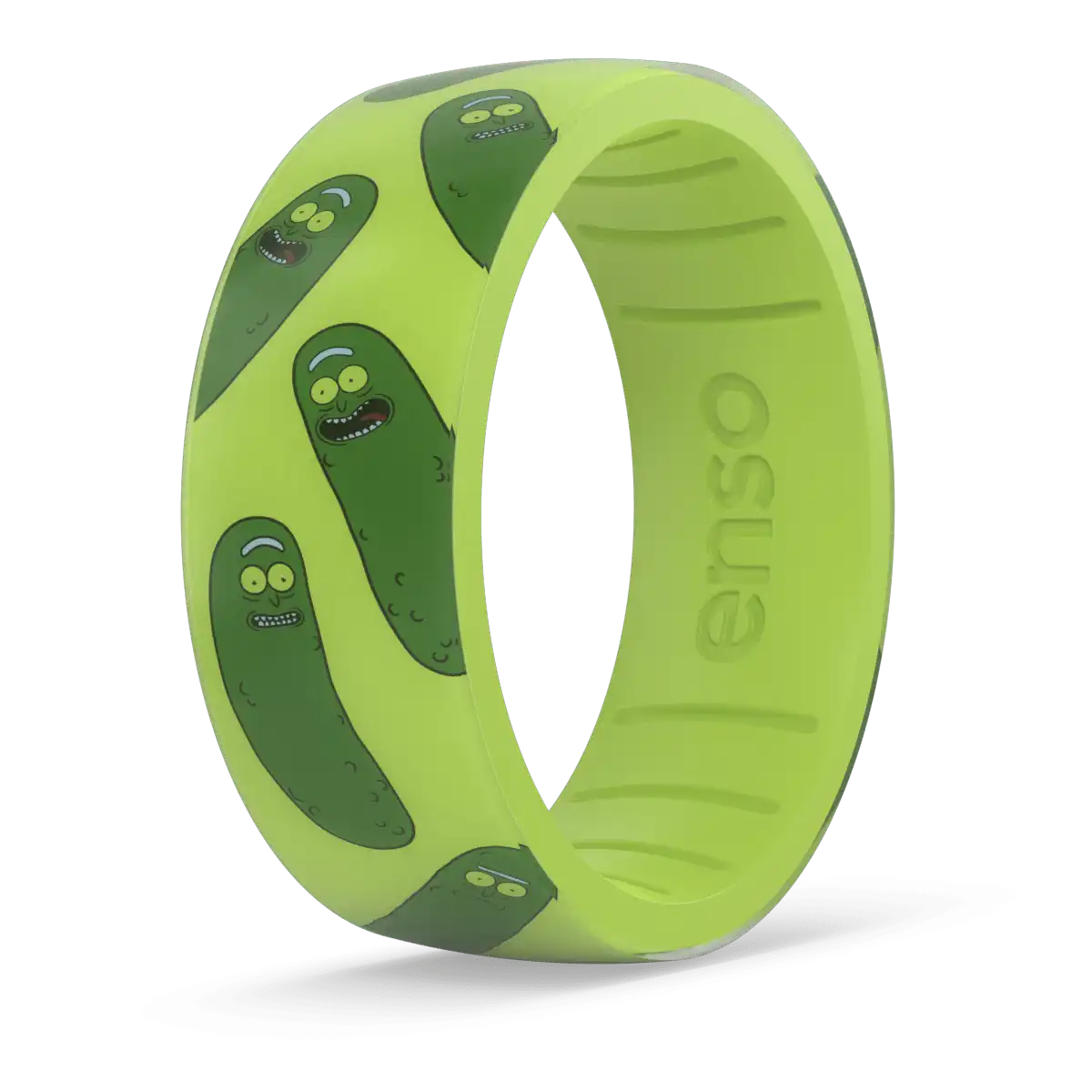 Pickle Rick Rick and Morty Ring - Acid Green