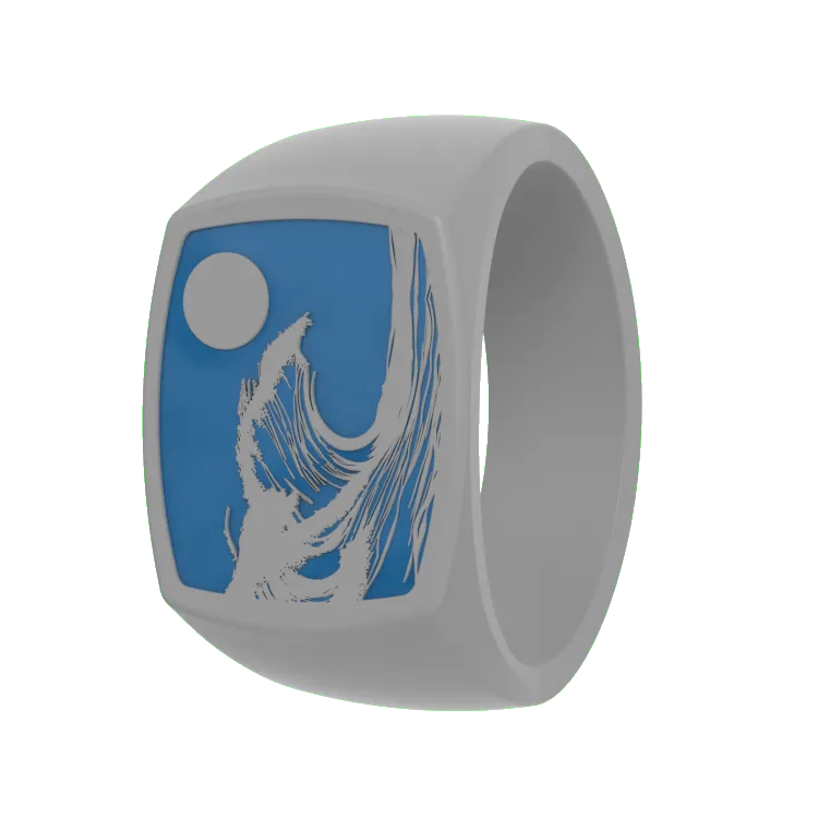 Grand Signet Ring - Tidal Surge
