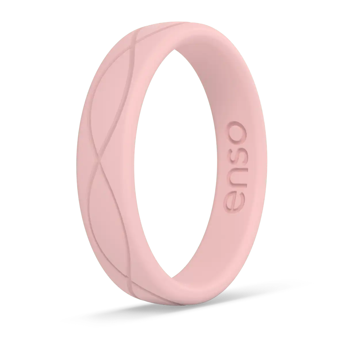 Thin Infinity Ring - Pink Sand