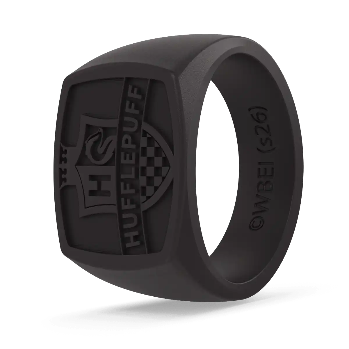 Hufflepuff Harry Potter Grand Signet Ring - Black