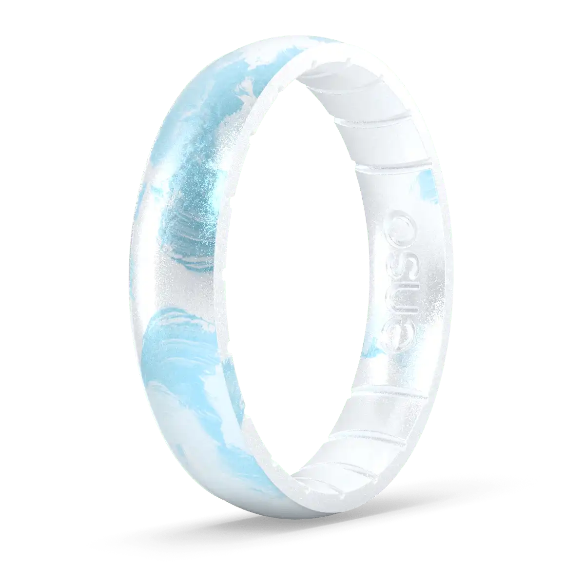 Thin Handcrafted Ring - Ocean Mist
