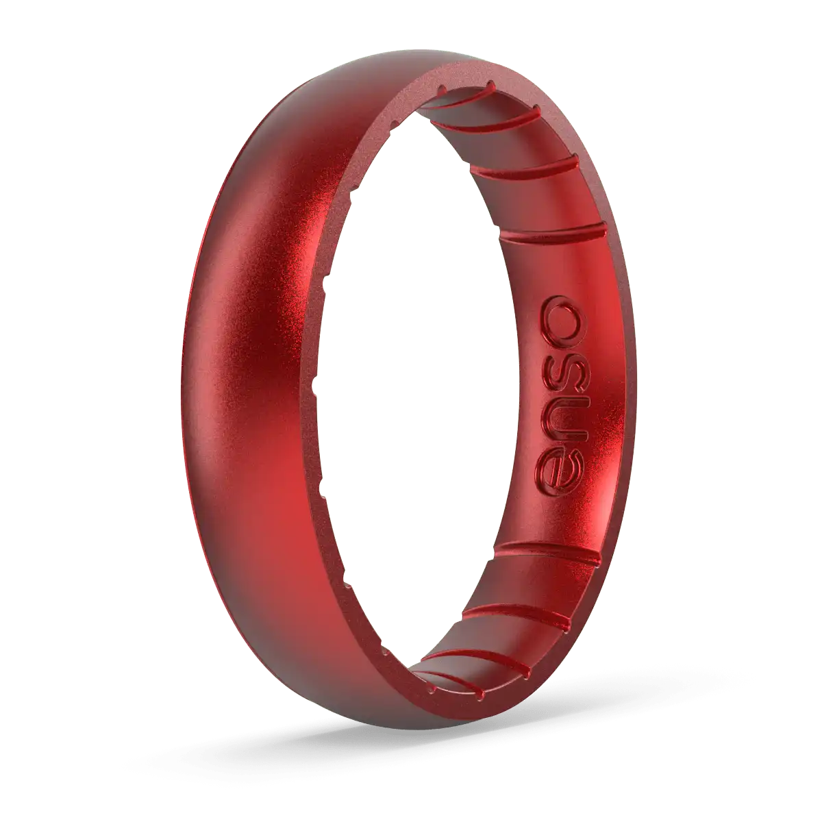 Thin Elements Ring - Ruby