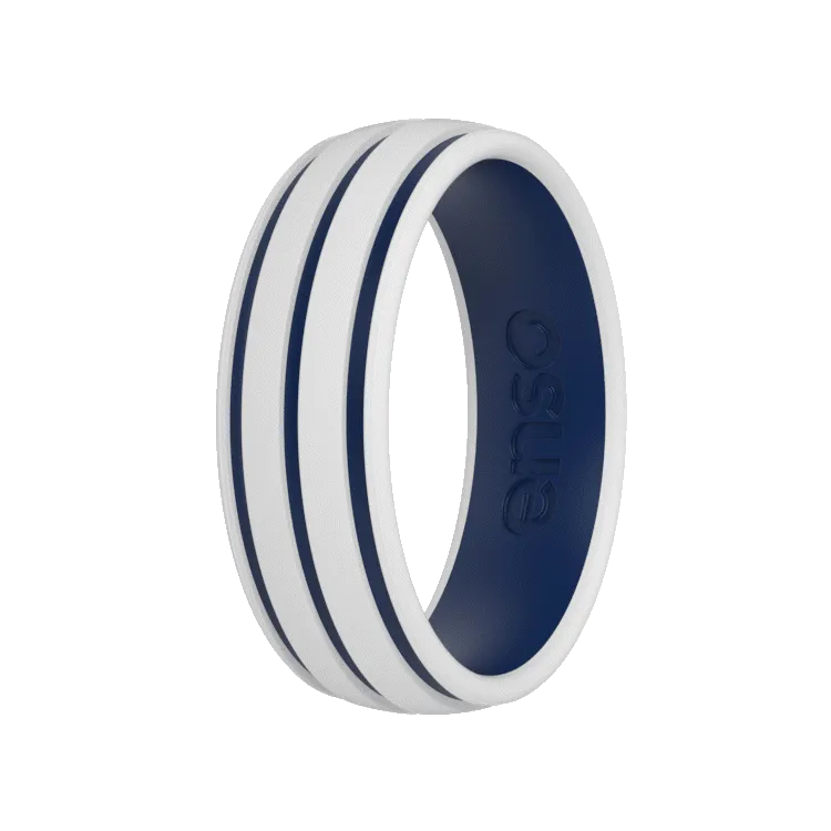Stripes Ring - White