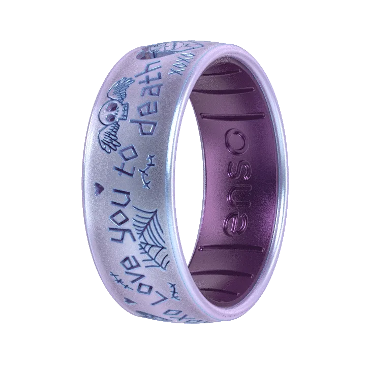 Love You To Death Nightmare Before Christmas Ring - Moonstone