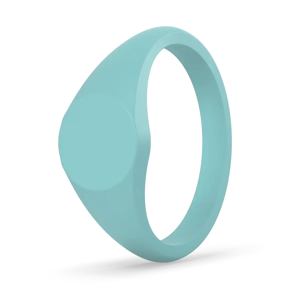 Small Signet Ring - Cyan