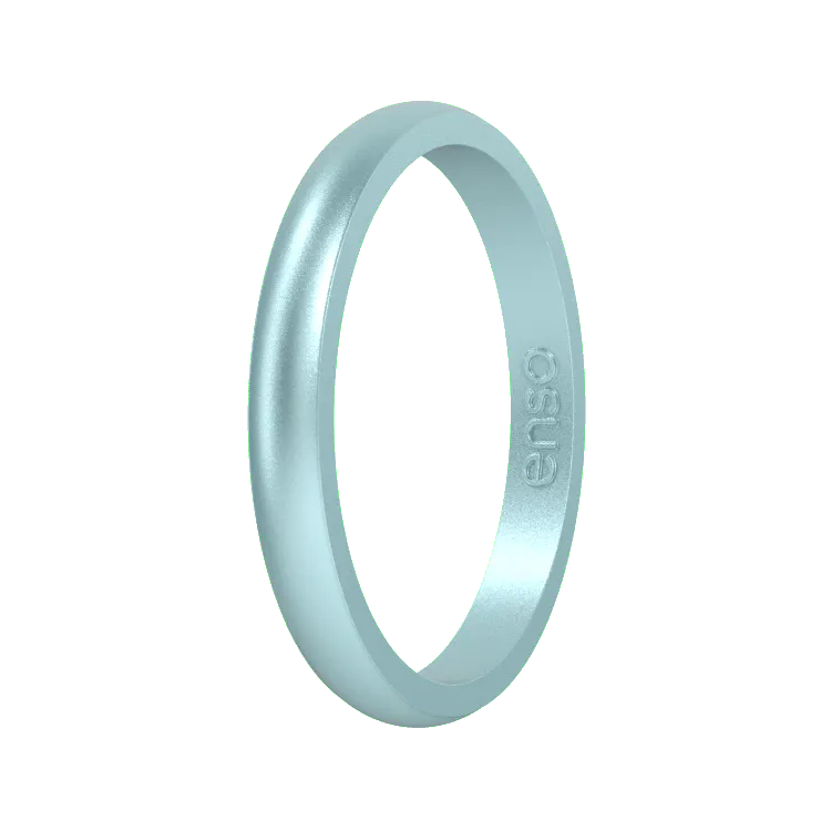 Halo Birthstone Ring - Aquamarine