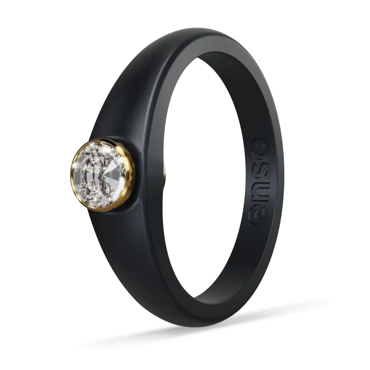 Gemstone Ring  - Brilliant Black & Gold