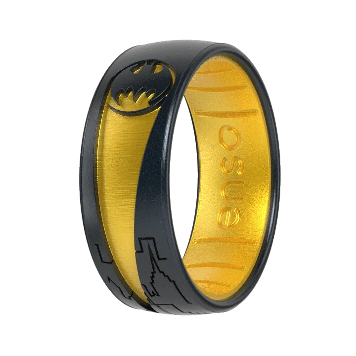 Batman Signal DC Ring - Black Pearl