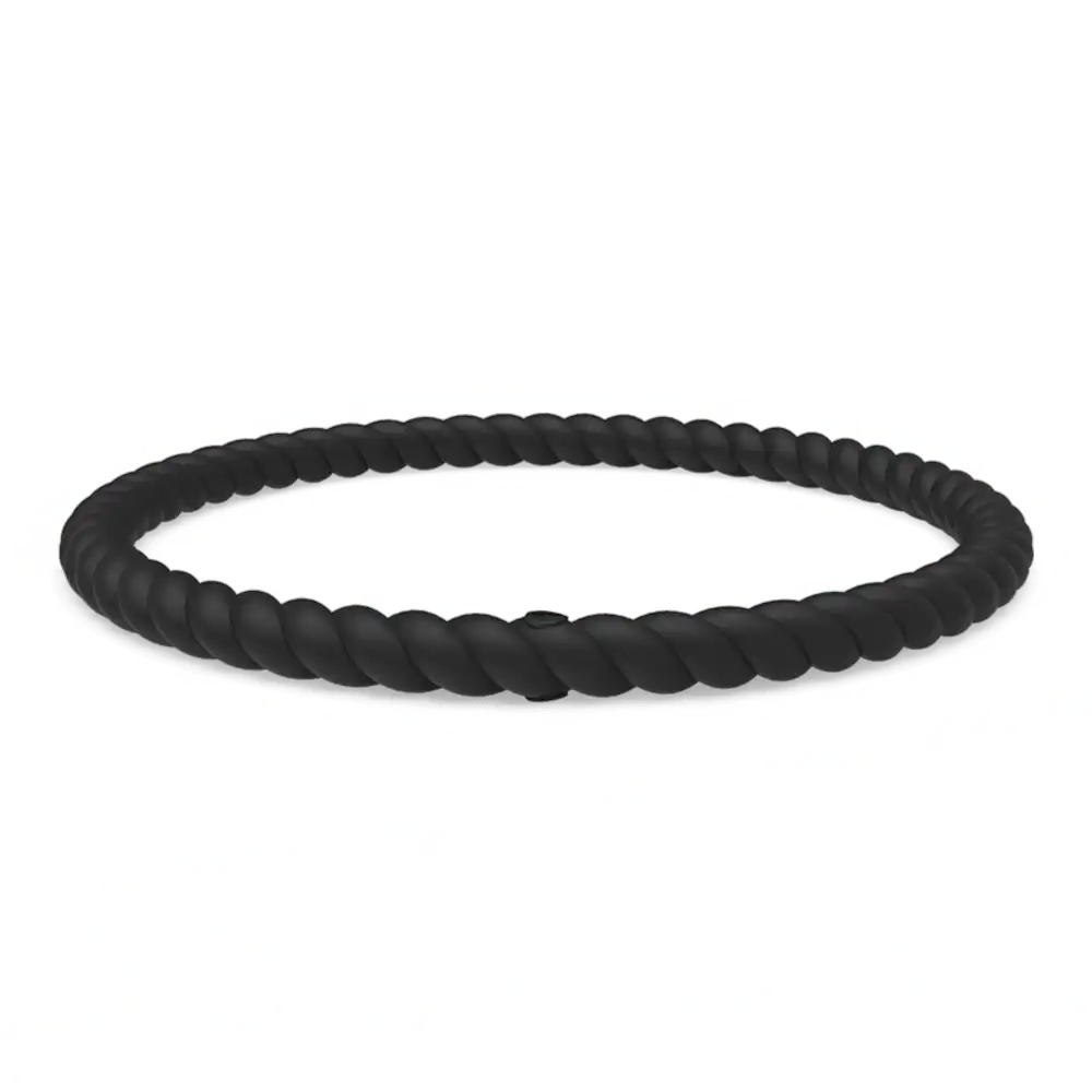 Braided Bracelet - Obsidian