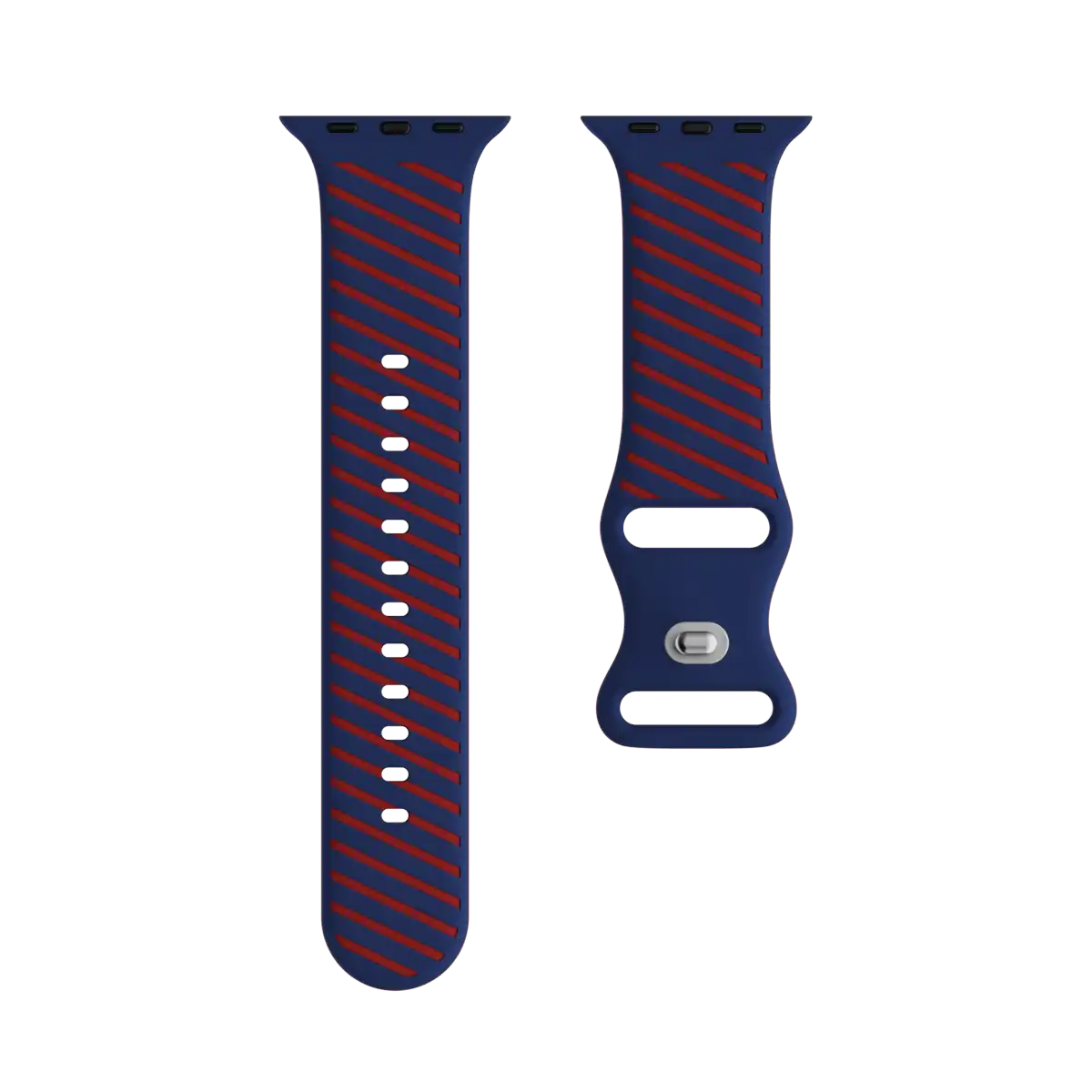 Silicone Sport Apple Watch Band -  Classic Stripe