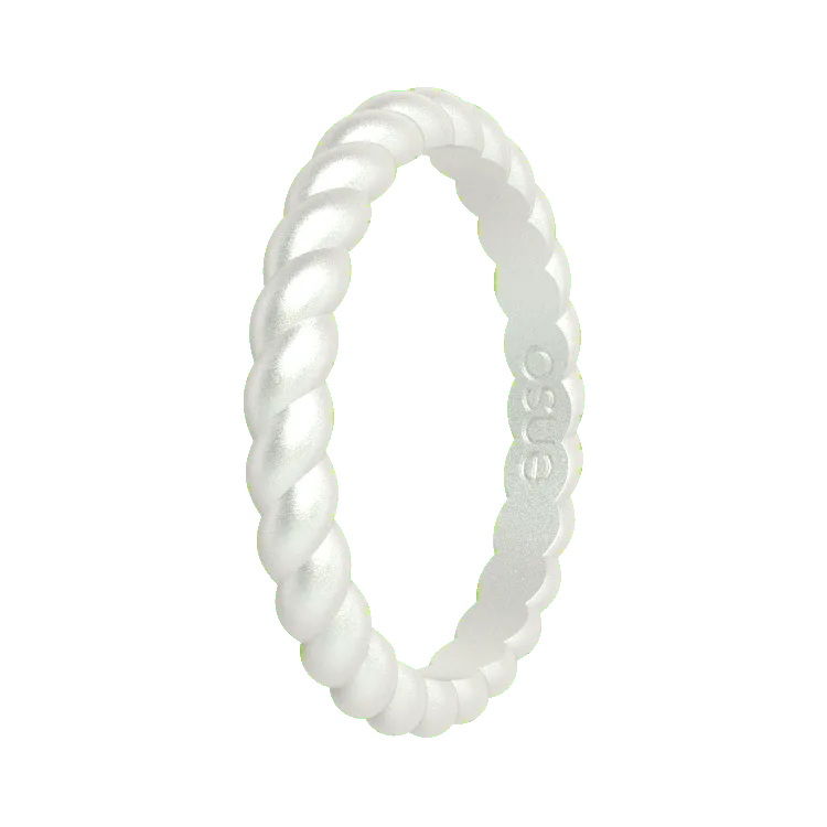 Braided Ring - Metallic Pearl
