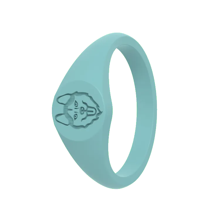 Husky Small Signet Ring