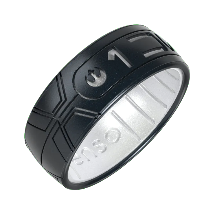 I Know (Aurebesh) Star Wars™ Ring - Black Pearl & Pearl