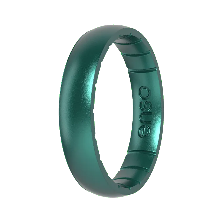 Thin Birthstone Ring - Emerald
