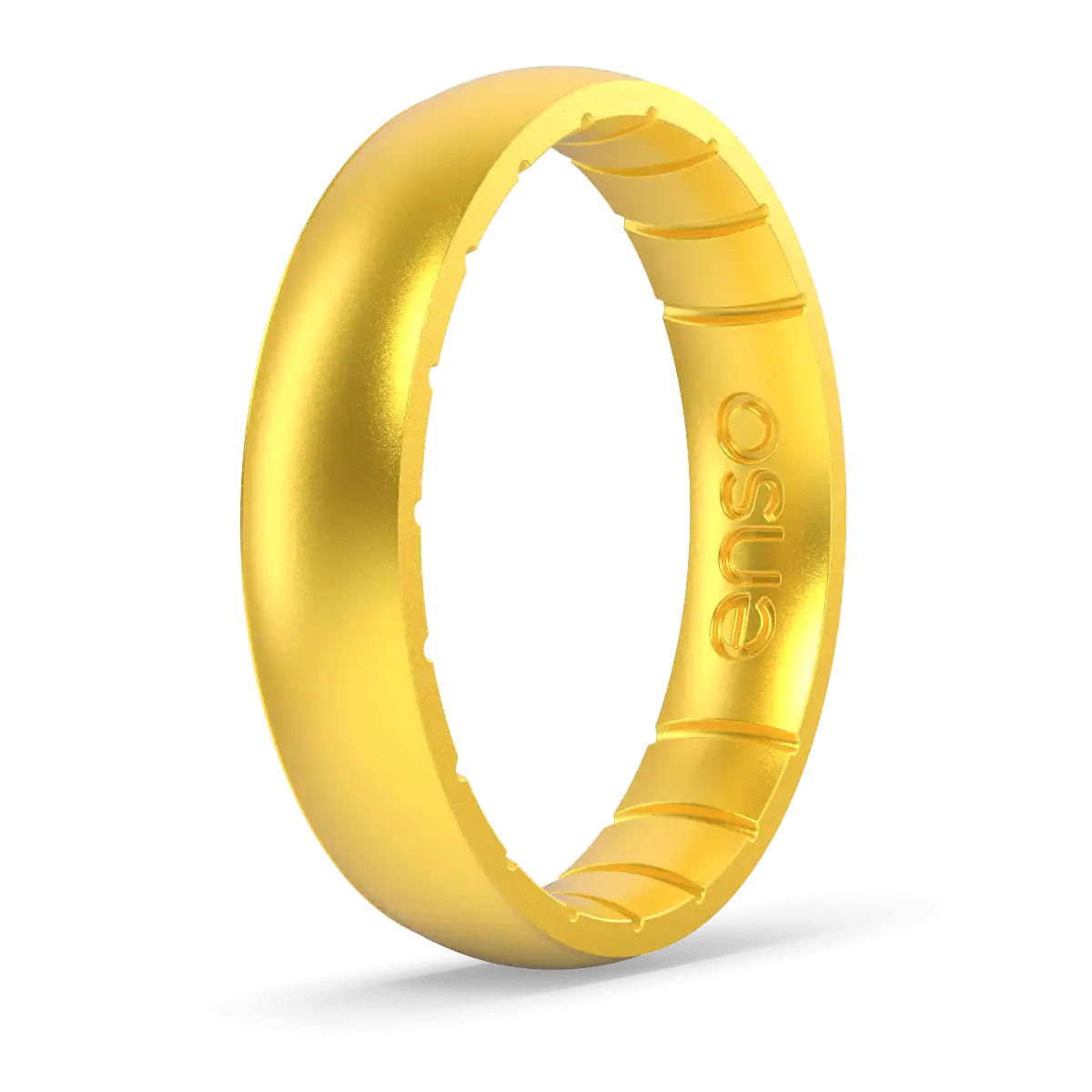Thin Birthstone Ring - Yellow Topaz