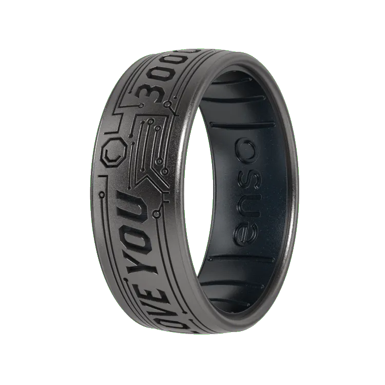 I Love You 3000 Iron Man Marvel Ring - Platinum