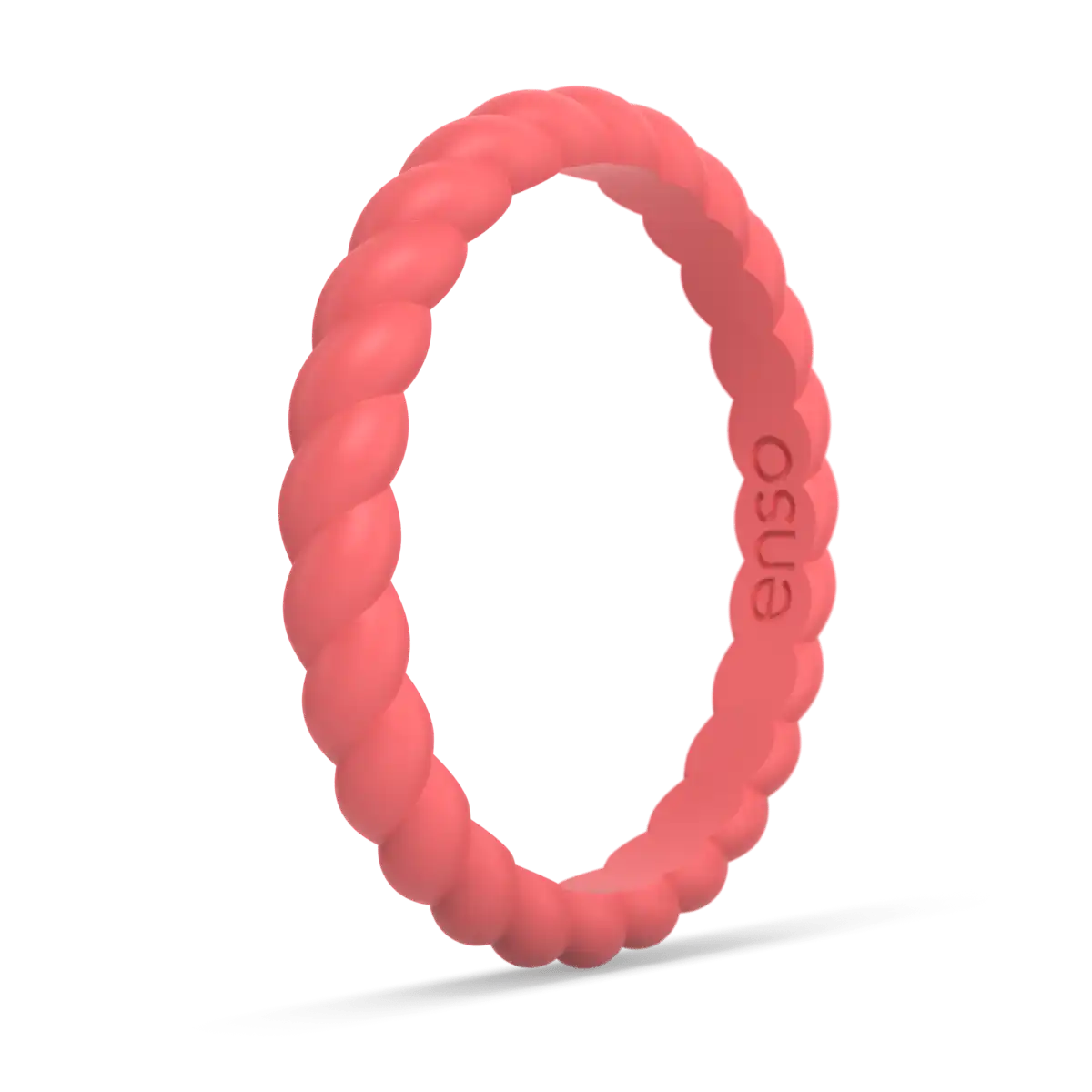 Braided Ring - Coral