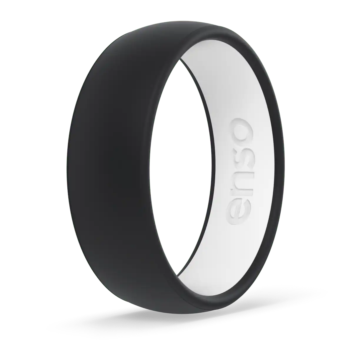 Dualtone Ring - Obsidian & White