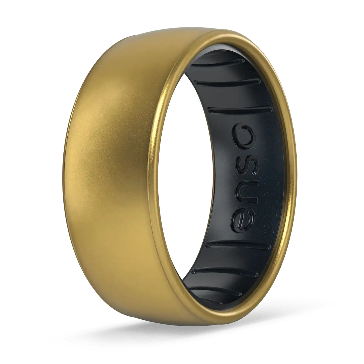 Metallic Dualtone Ring - Antique Gold & Black Pearl