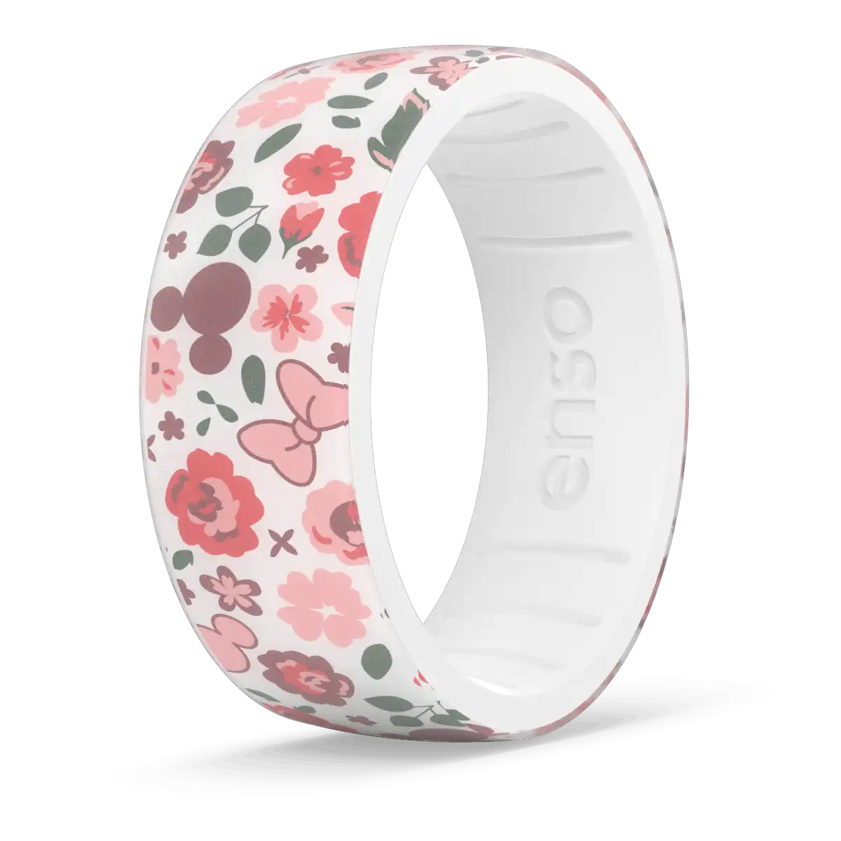 Mickey and Minnie Pink Floral Disney Ring - Pink Floral