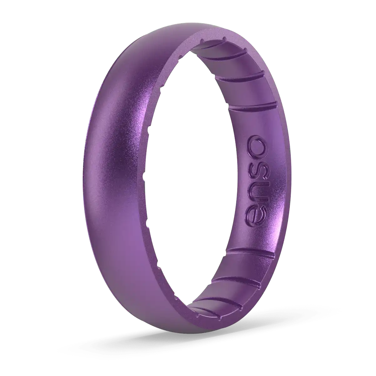 Thin Birthstone Ring - Amethyst