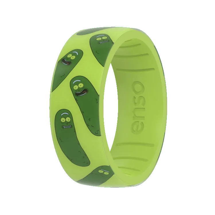 Pickle Rick Rick and Morty Ring - Acid Green