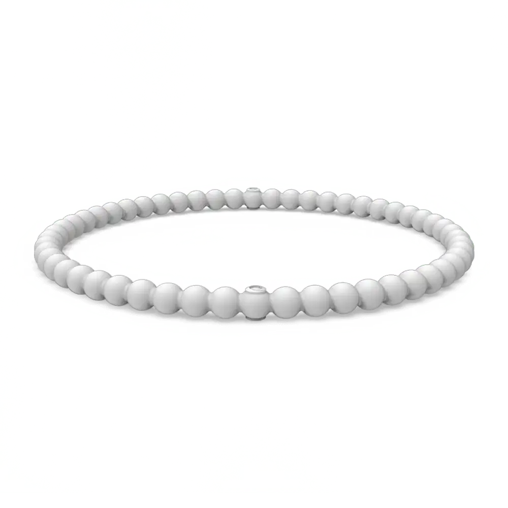 Beaded Bracelet - Misty Gray