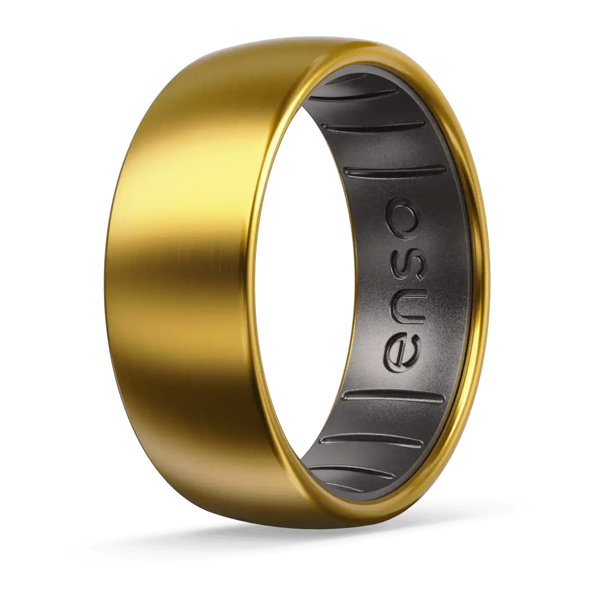 Metal Hybrid Ring - 18K Gold Plated Titanium