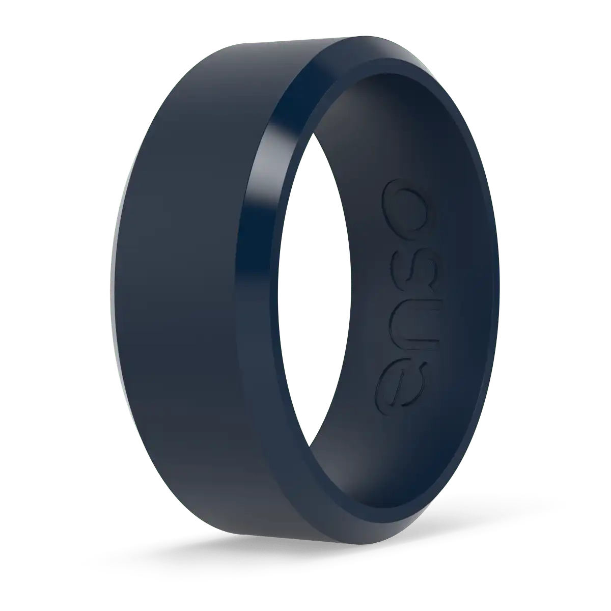 Bevel Ring - Navy Blue