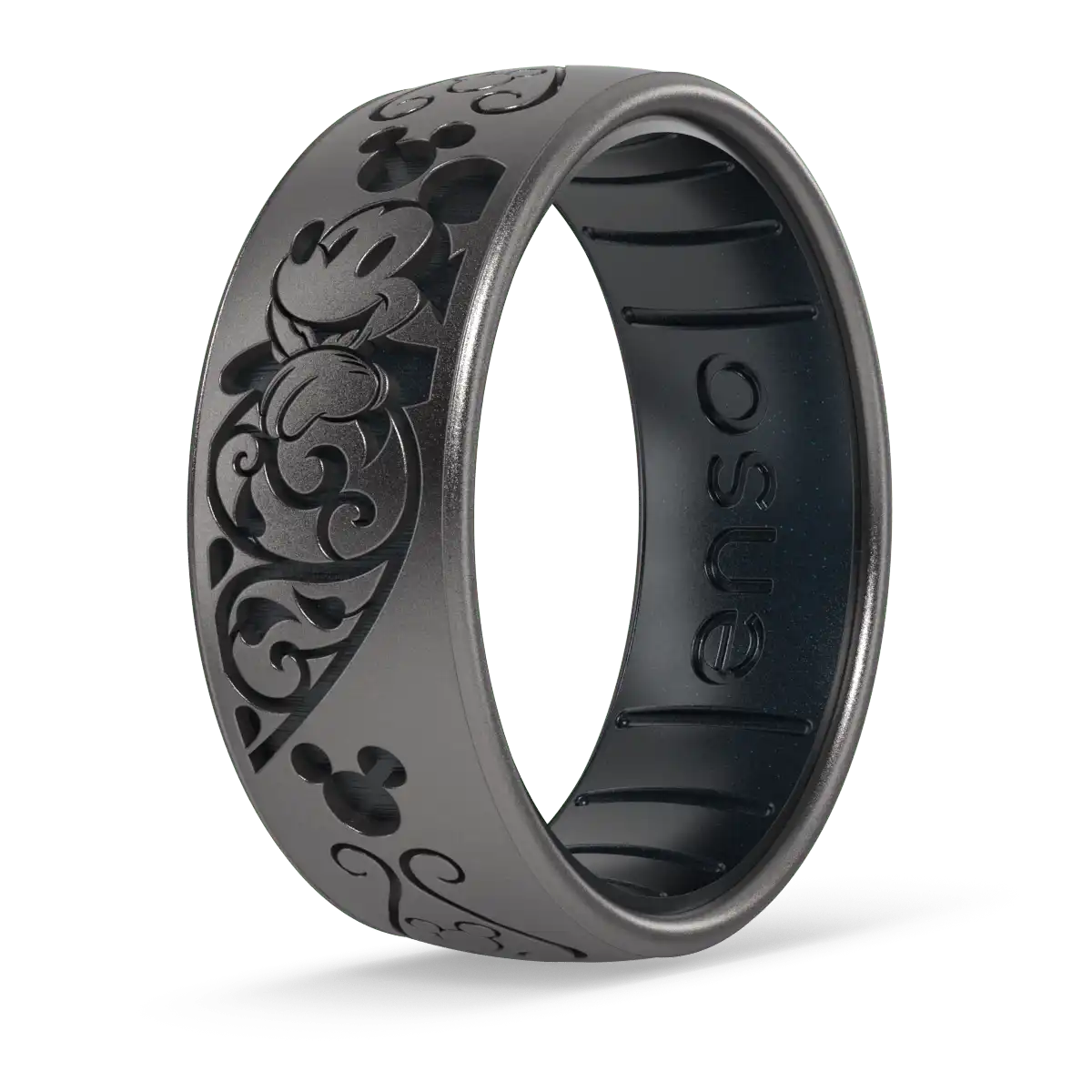Mickey Mouse Flourish Heart Disney Ring - Platinum