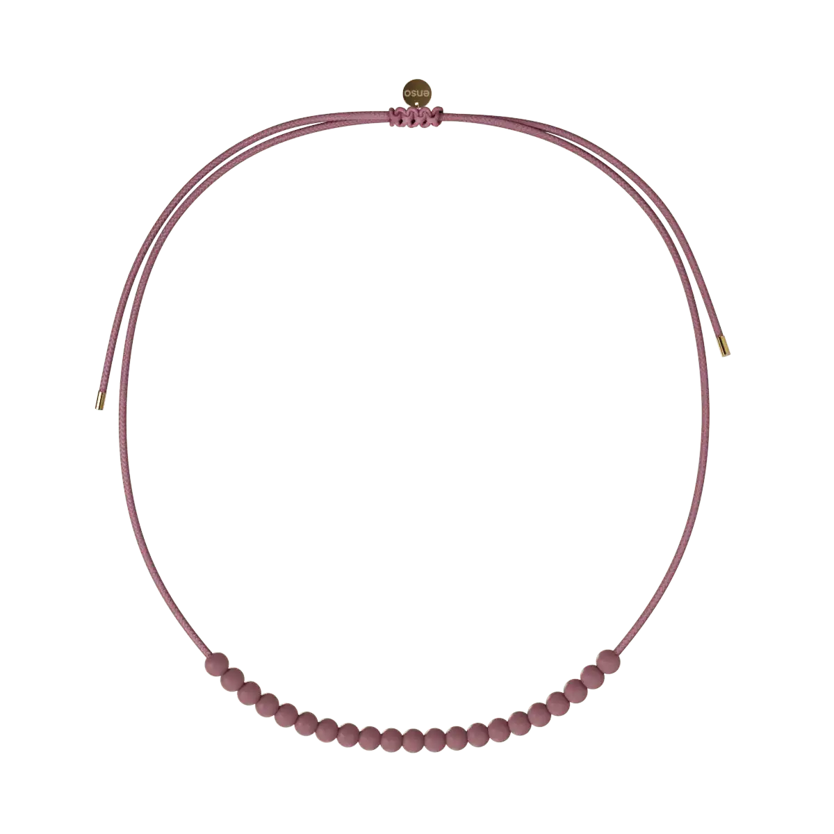 Cord Slider Necklace - Peony