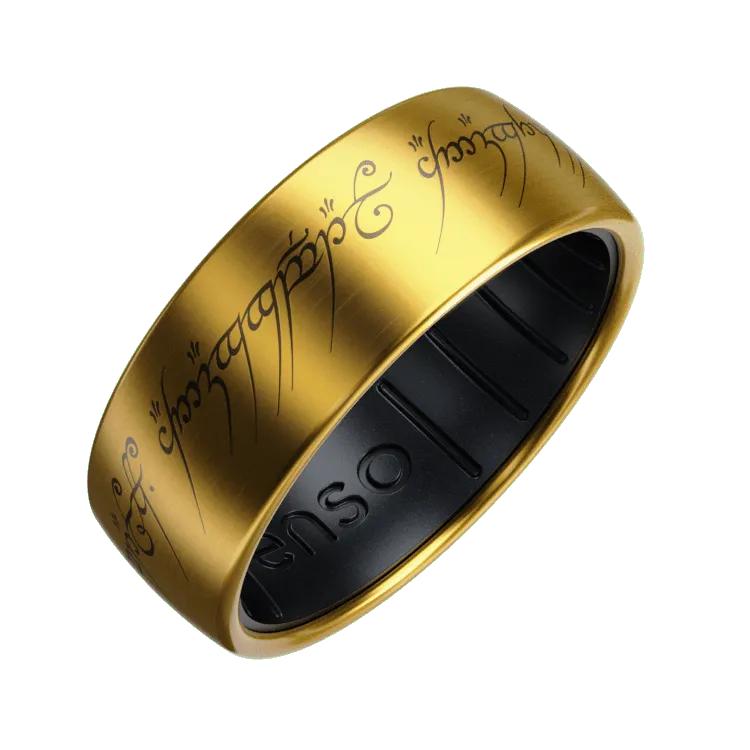 The One Ring The Lord of the Rings Metal Hybrid Ring - 18K Gold Plated Titanium