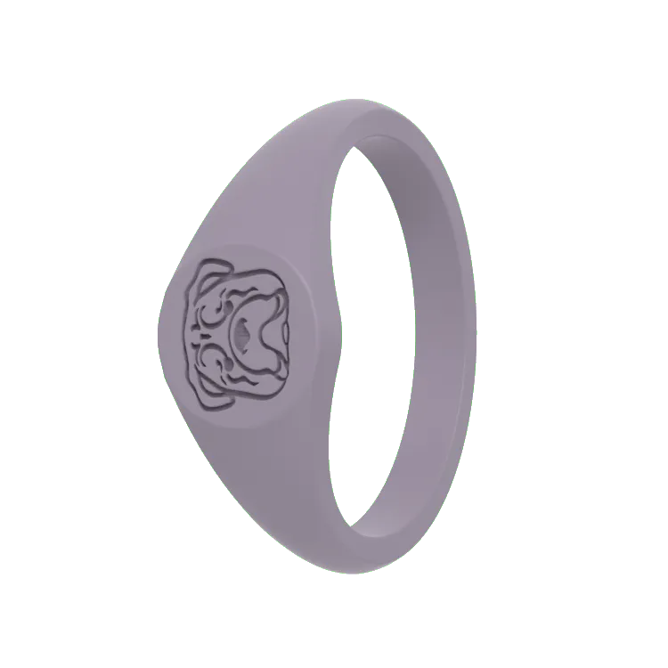 Bulldog Small Signet Ring
