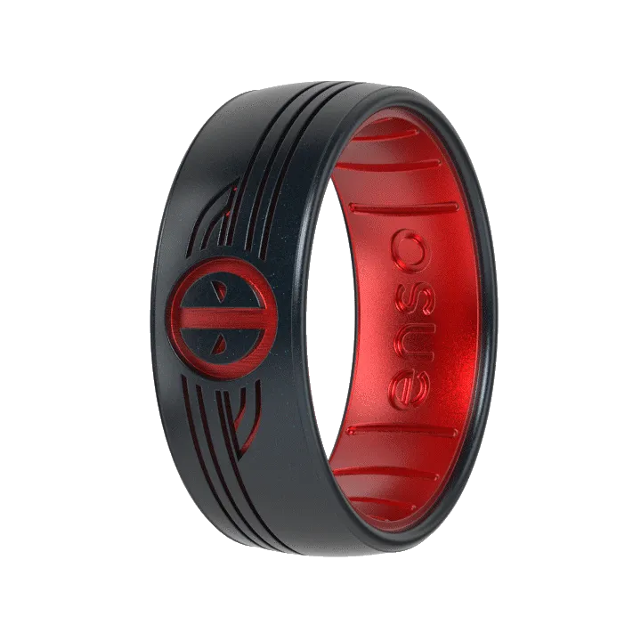 Deadpool Marvel Ring - Black Pearl