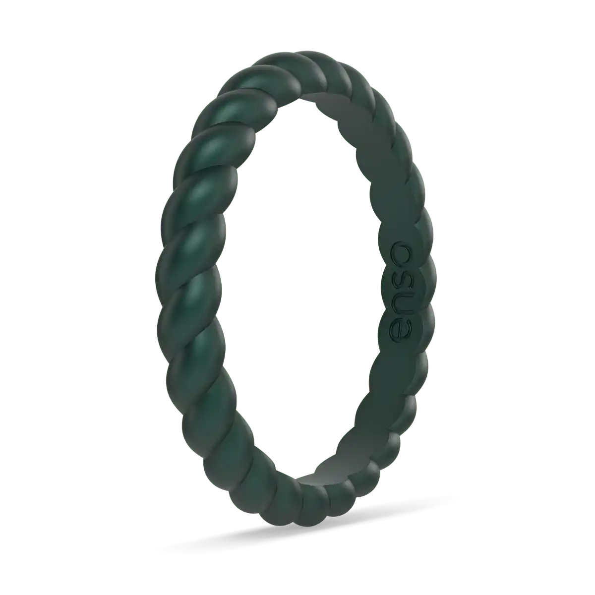 Braided Ring - Metallic Green