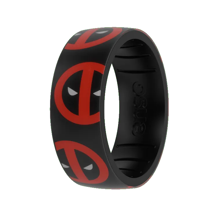 Masked Mayhem Deadpool Marvel Ring - Black