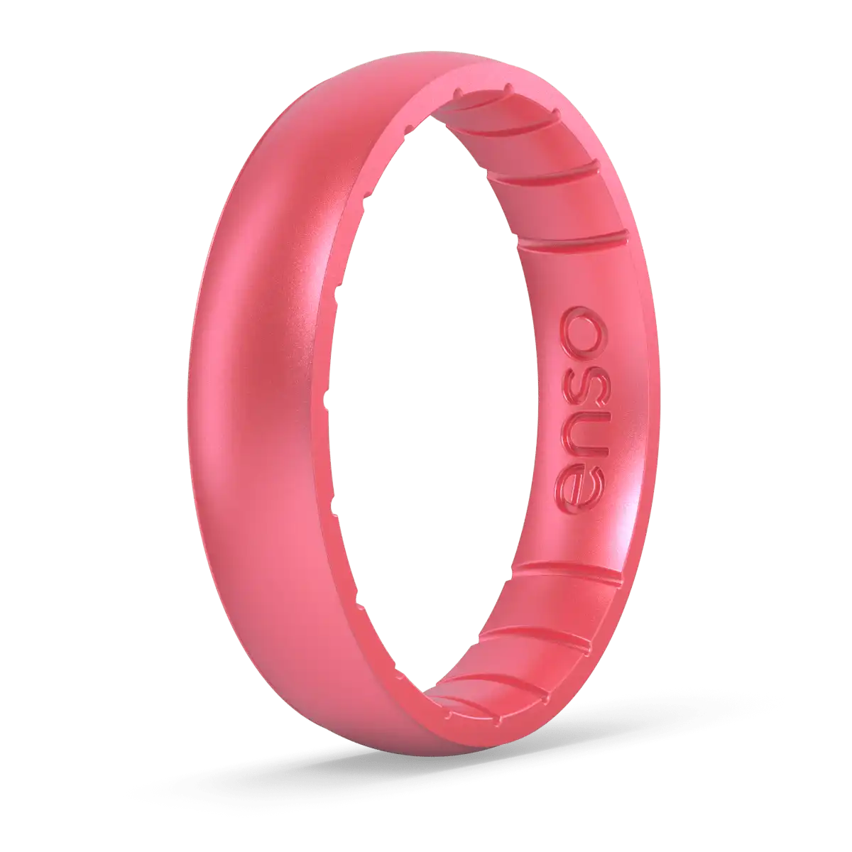 Thin Aura Ring - Roseglow