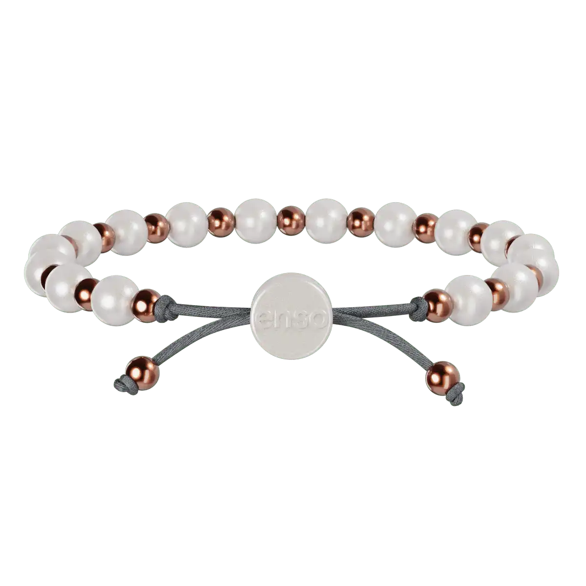 Slider Bracelet - Pearl & Rose Gold