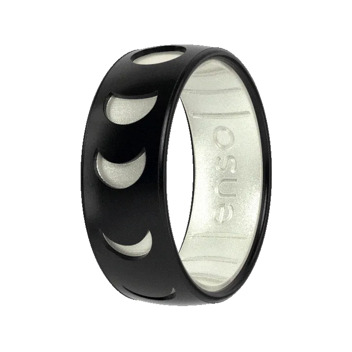 Moon Phases Ring - Black