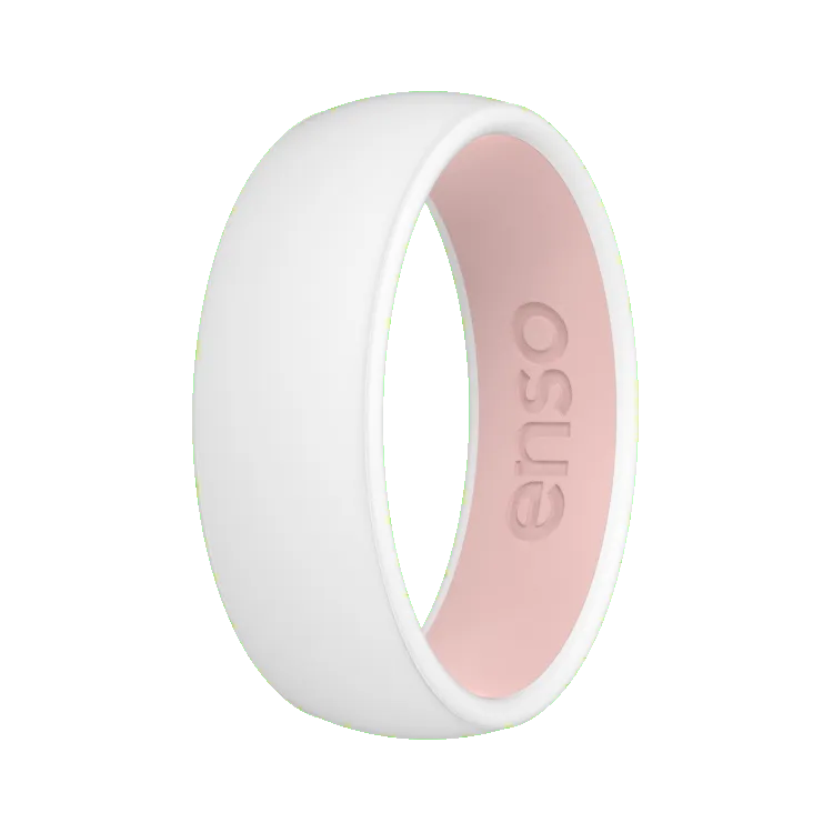 Dualtone Ring - White & Pink Sand