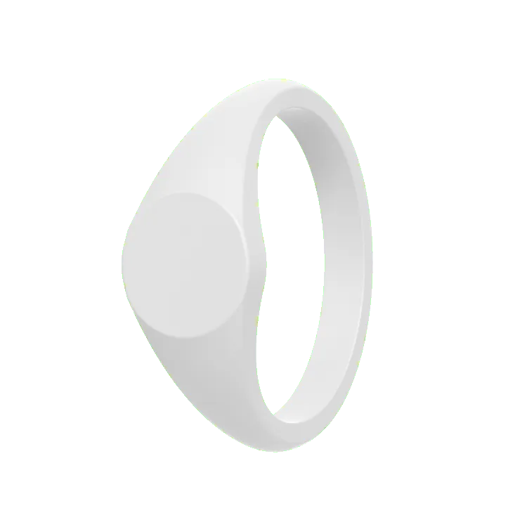 Small Signet Ring - White