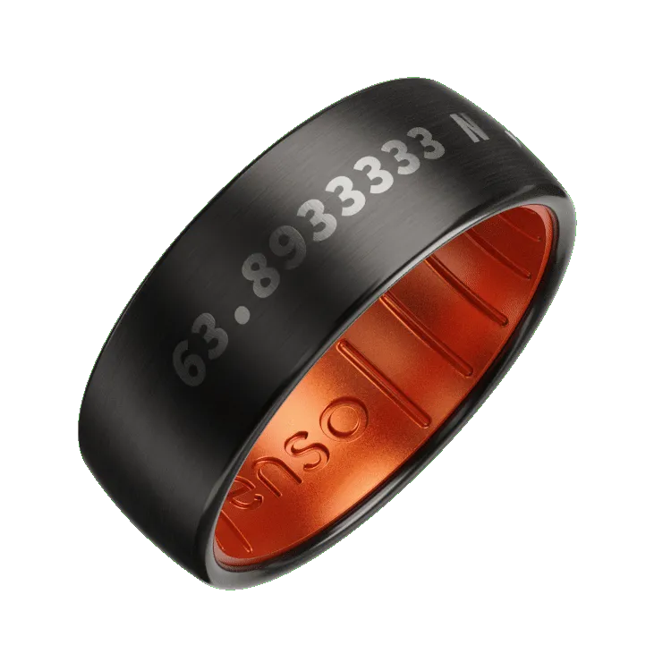 Magma Chris Burkard Metal Hybrid Ring - Black Zirconium