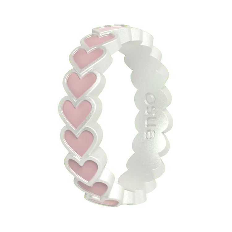 Hearts Ring - Pearl