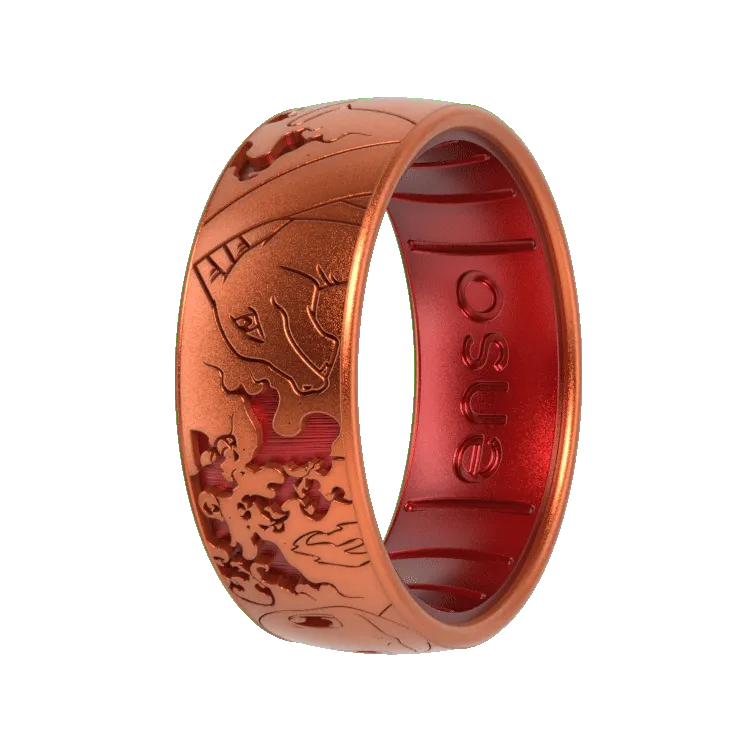 Evolve to Charizard Pokémon Ring - Rust Orange