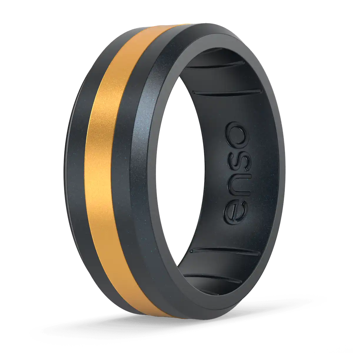 Axis Cancer Awareness Ring  - Black Pearl & Gold