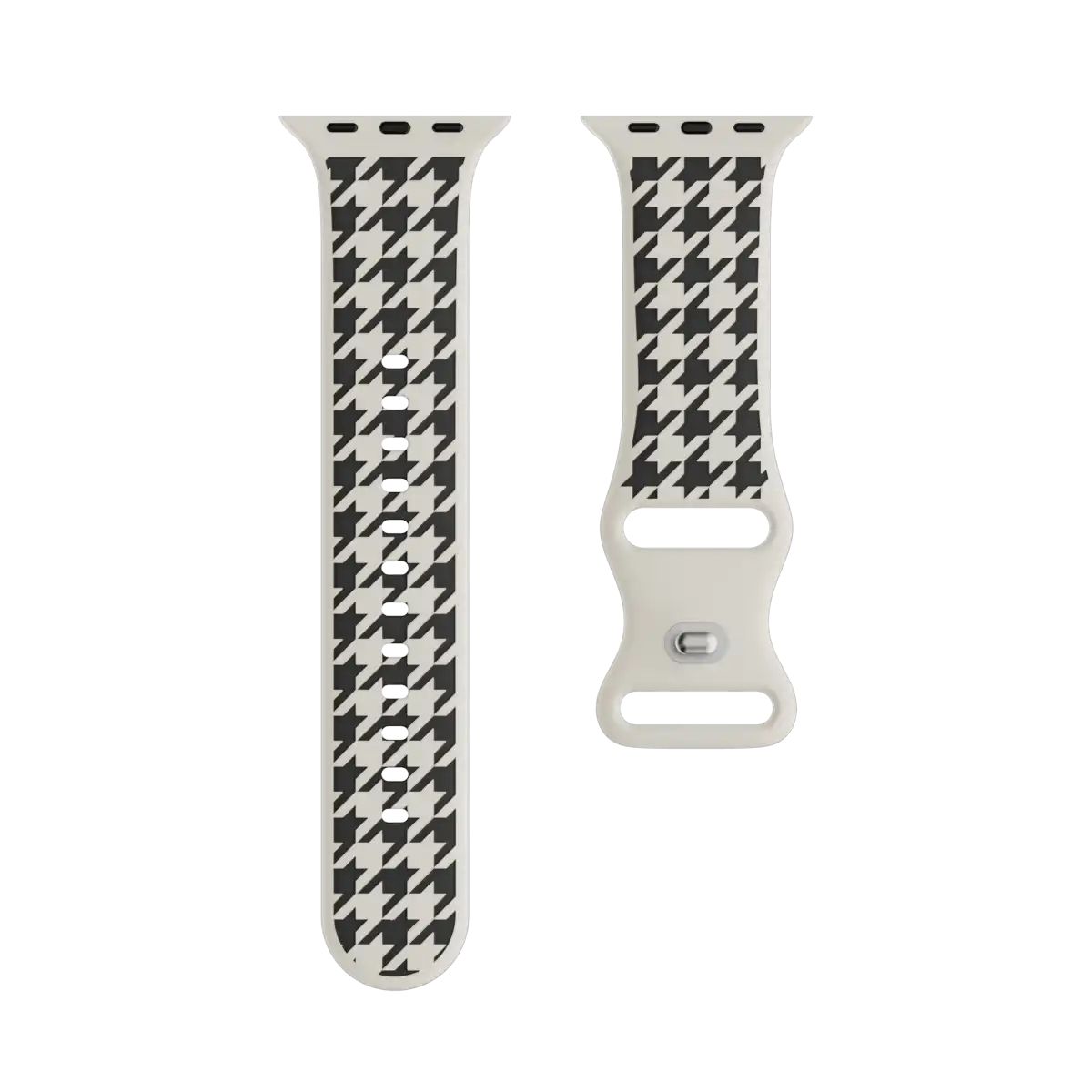 Silicone Sport Apple Watch Band - Houndstooth
